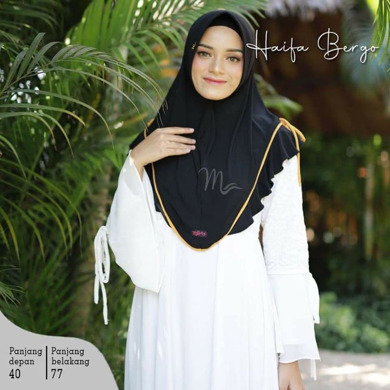 Yessana Bergo Jersey Premium Kerudung Jilbab Instan Khimar Syar’I Kudung SALE BERGO MILLATY // HAIFA