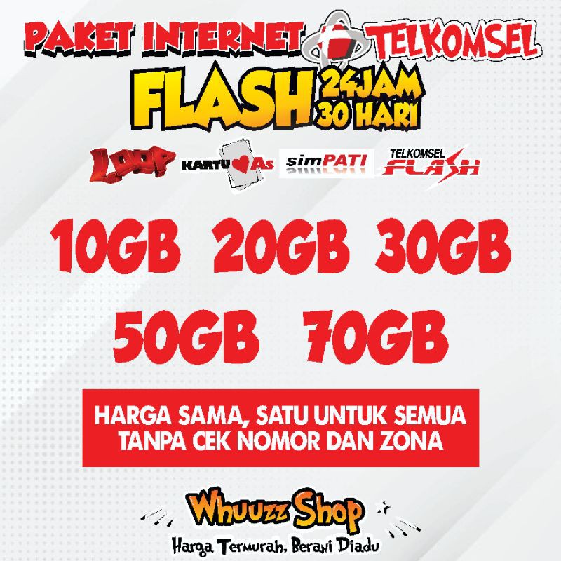 BDS - ZONA KUOTA PAKET DATA INTERNET TELKOMSEL SIMPATI AS LOOP OMG