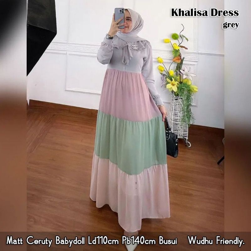 Khalisa Dress | (Realpict COD)