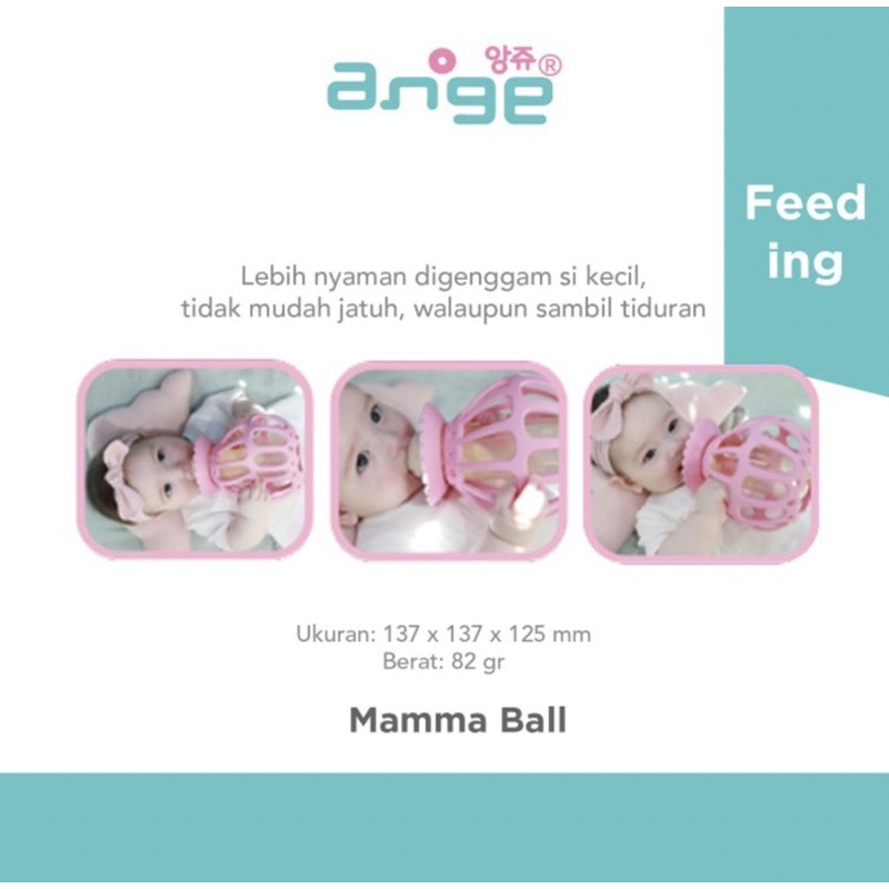 Ange Mamma Ball Baby Bottle Holder - Mainan bayi/Gigitan bayi