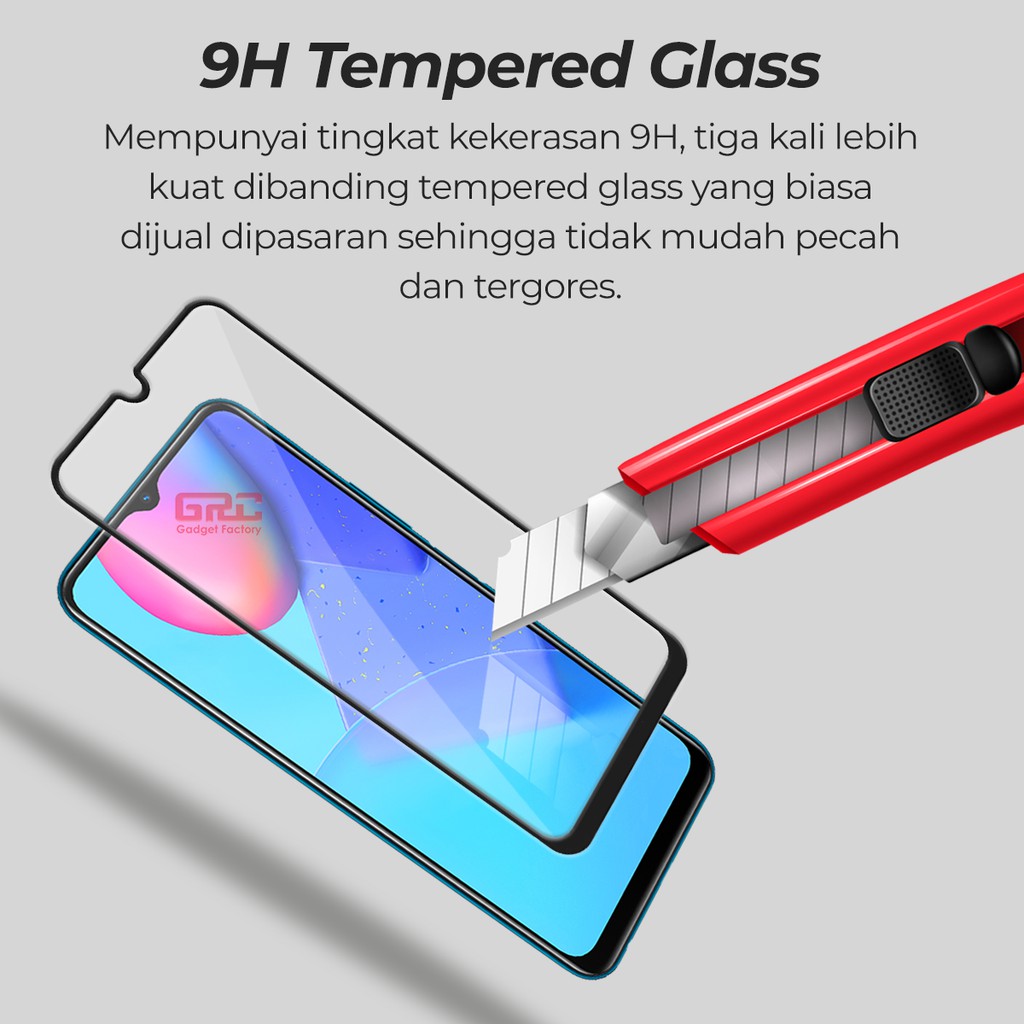 Tempered Glass VIVO Y12s HOGO Full Cover Anti Gores Kaca