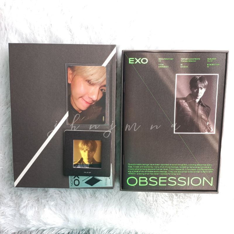 EXO Obsession Album (EXO ver) PC Photocard Baekhyun Suho (+Roll Poster)