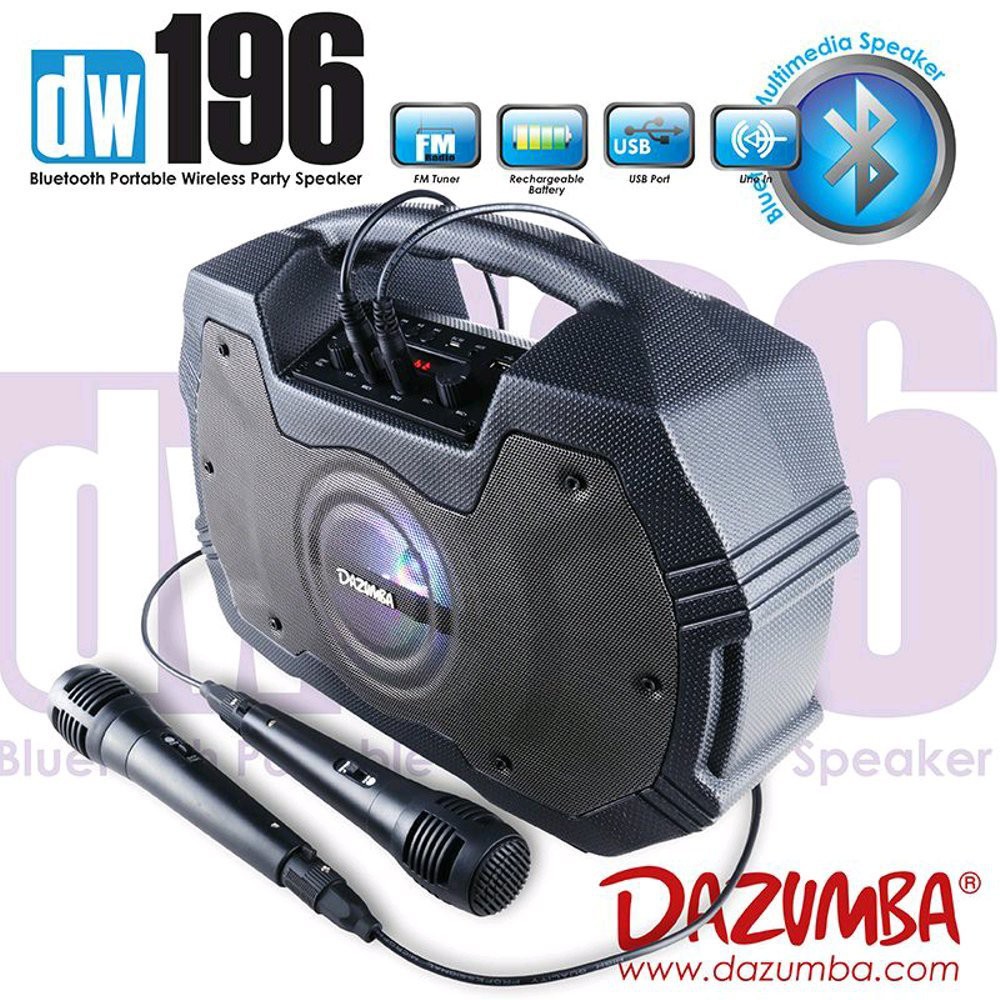 Hemat Speaker Aktif Wireless Bluetooth Dazumba Dw196 Murah Portable - Speaker Dazumba Tripple Bass