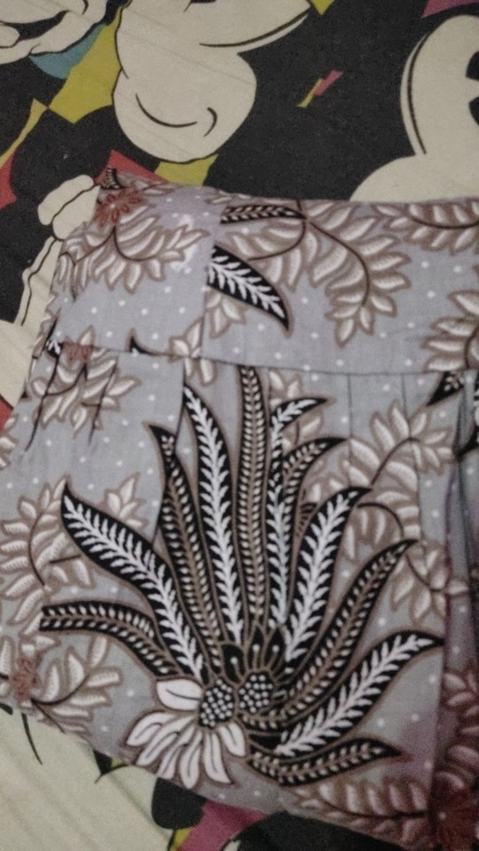 Tey-17 Batik Wanita Asj Sa Hrb026 Kenongo Kemeja Tosca Pendek