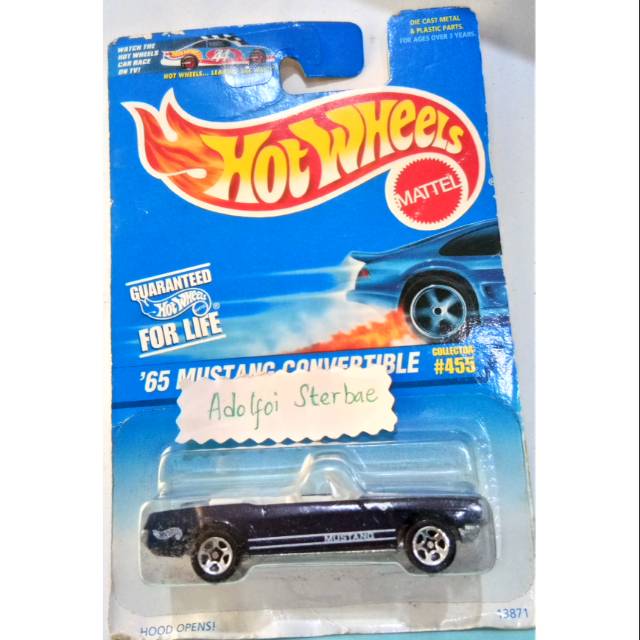 hot wheels 65 mustang convertible