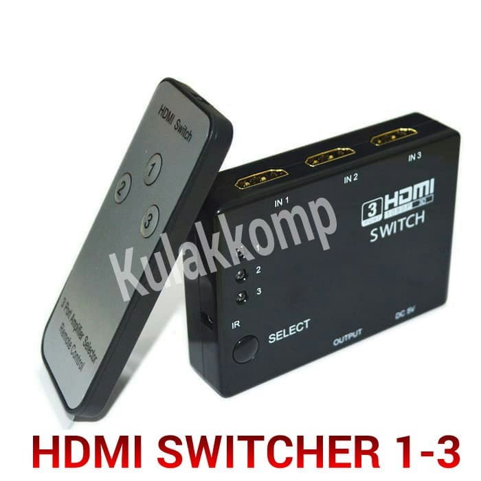 HDMI SWITCHER 3PORT + REMOTE