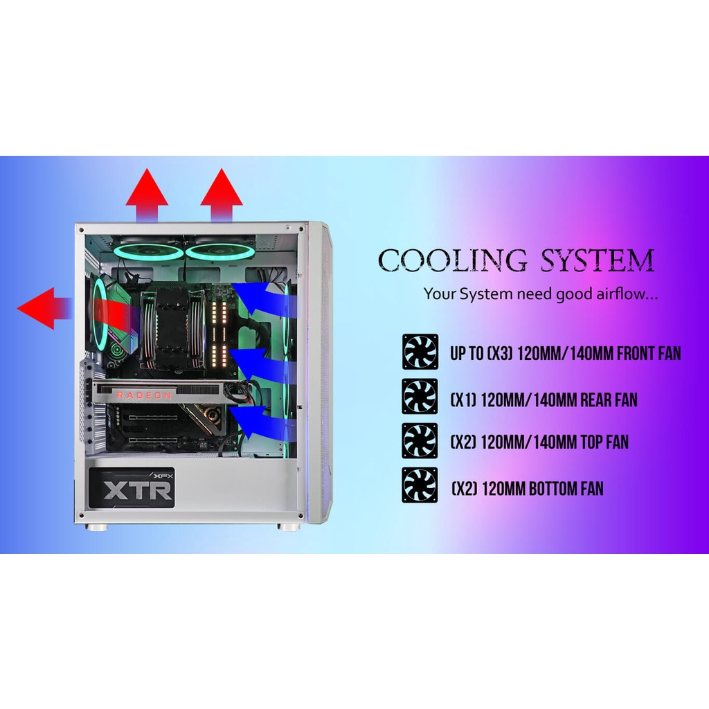 Cube Gaming Dustin White Casing PC Gaming