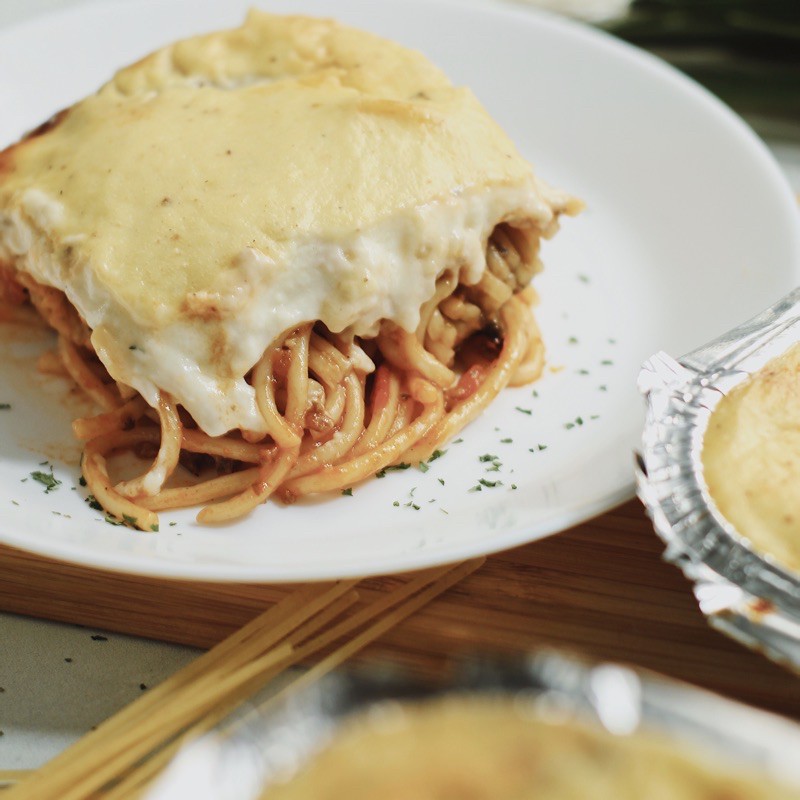 

CREAMY BAKED SPAGHETTI
