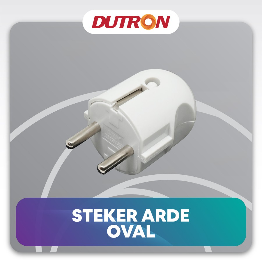 Steker Arde Oval DV SAB 02 HG Putih SNI Kuningan