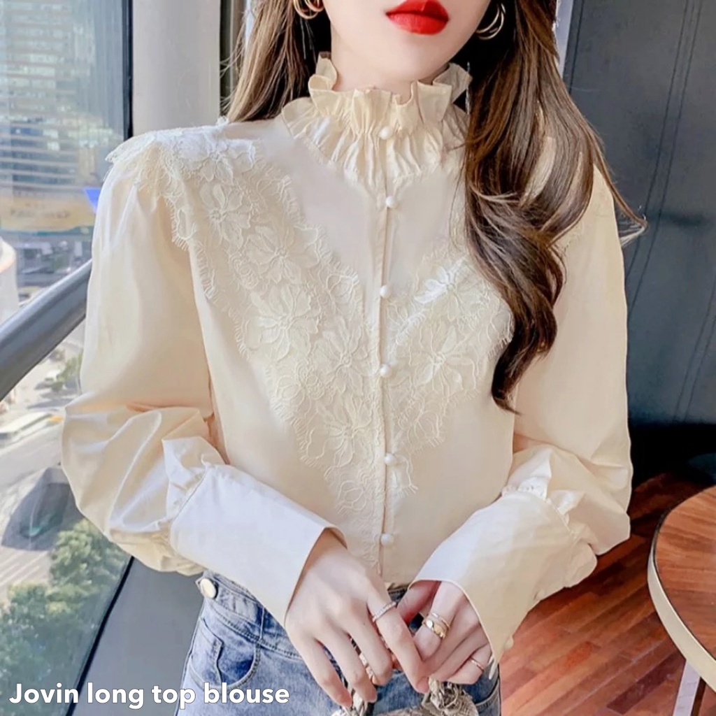 Jovin long top blouse -Thejanclothes