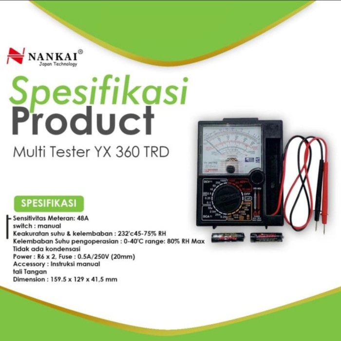 Multitester nankai analog YX-360 TRD murah meriah