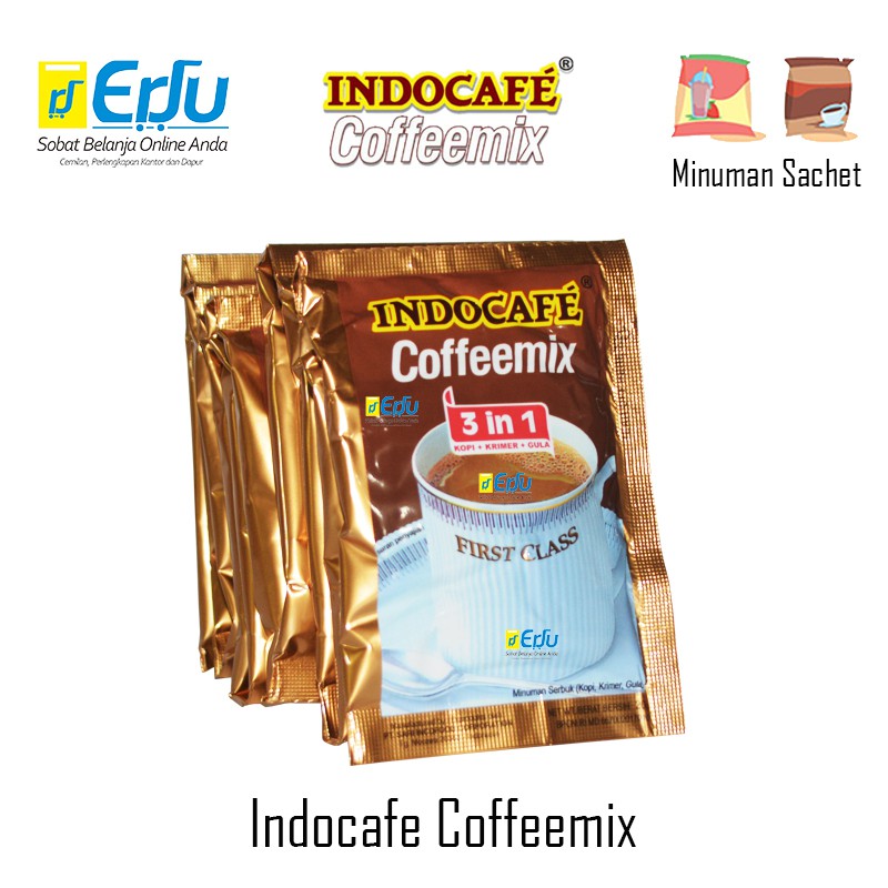 

Indocafe Coffeemix Kopi Serbuk Kemasan Sachet Kualitas First Class Rasa Juara - 10pcs x 20gr