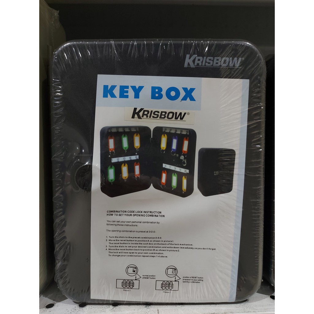 KOTAK KUNCI BERDAYA TAMPUNG 20 KUNCI / KEY BOX BLACK TS-0087G / KOTAK PENYIMPANAN