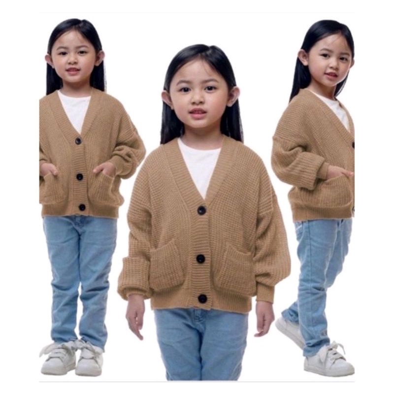 CARDIGAN RAJUT ANAK PEREMPUAN//CARDIGAN RAJUT LOCY//CARDIGAN ANAK ORI