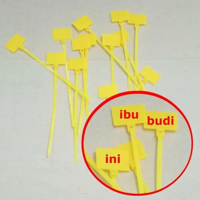 

KUNING LABEL Kabel Tis 10cm Cable Ties Tie 100mm