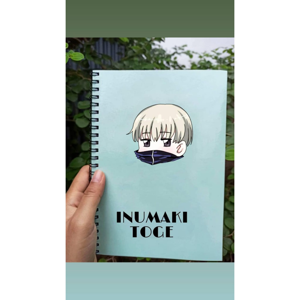 

Notebook Jujutsu Kaisen INUMAKI TOGE Custom Pink/Blue/Green