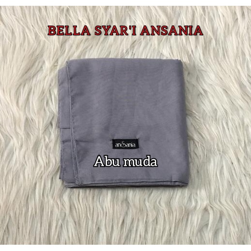 BELLA SYAR'I ANSANIA Original 130x130cm Hijab Jilbab Syari Besar Jumbo Warna Polos SegiEmpat-3
