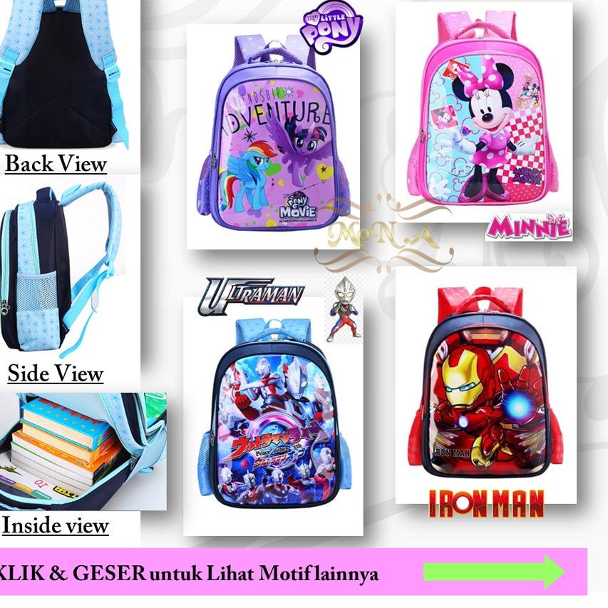 Terlaris.. Tas Ransel Anak sekolah Backpack karakter cewek