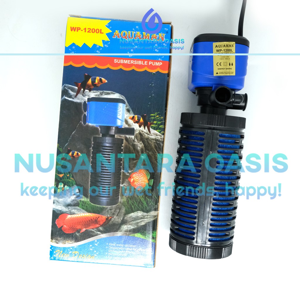 POMPA AIR AQUARIUM INTERNAL FILTER AQUAMAN -1200L SUMBERSIBLE 1200 L