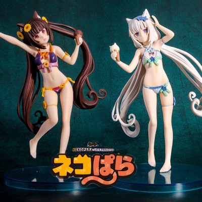 Action Figure Nekopara Vol.1 Soleil Opened Vanilla / Chocola Swimsuit Sexy Girl Figur