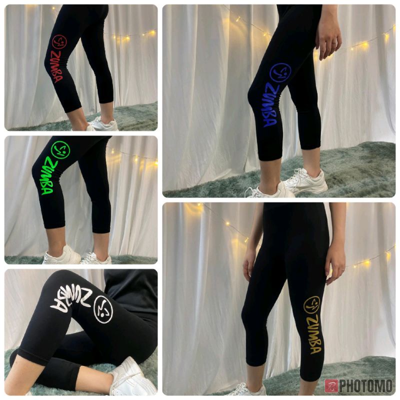 Legging wanita motif import 7/8 legging wanita legging olahraga legging sport celana legging logo zu