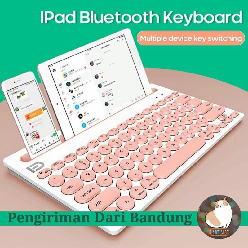 Keyboard wireless bluetooth untuk hp atau tablet