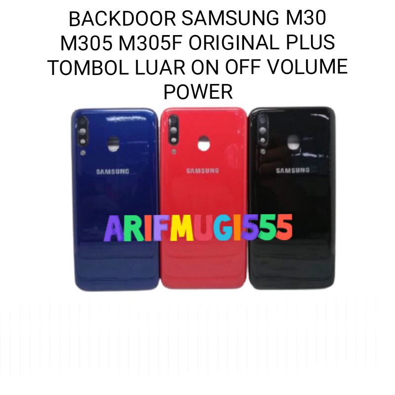 BACKDOOR BACK COVER KESING CASING HOUSING TUTUP BATERAI SAMSUNG M30 M305 M305F ORIGINAL