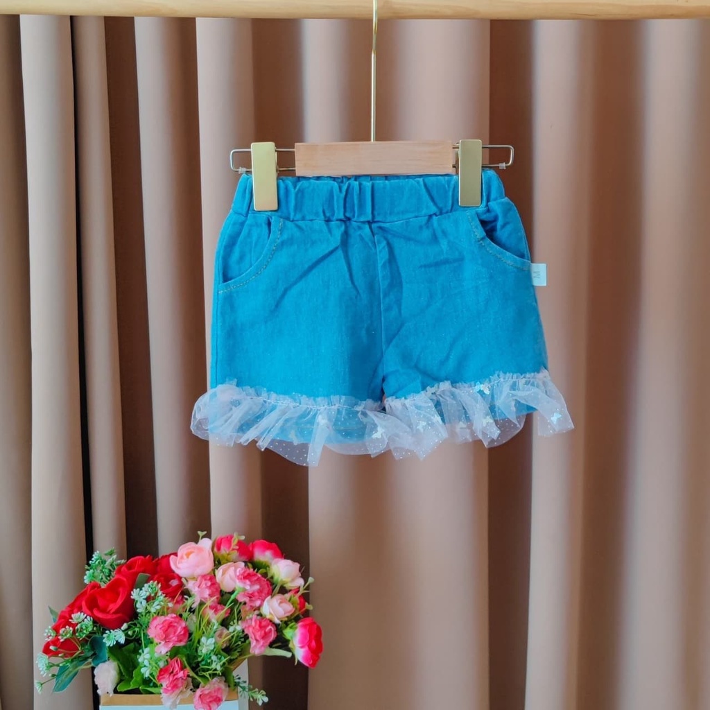 Promo !! Setelan baju anak perempuan / setelan rope furing butterfly hologram ukuran 1-4tahun / Setelan anak import trendy