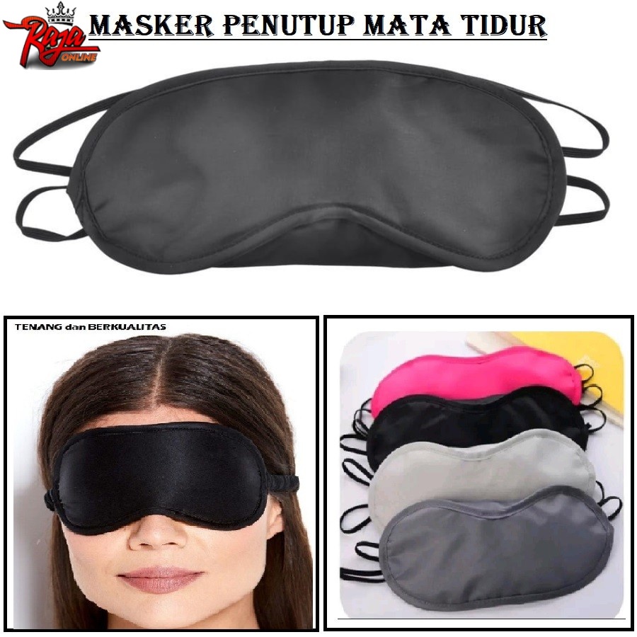 TTM7 - Penutup Mata Polos Bahan Satin BLINDFOLD