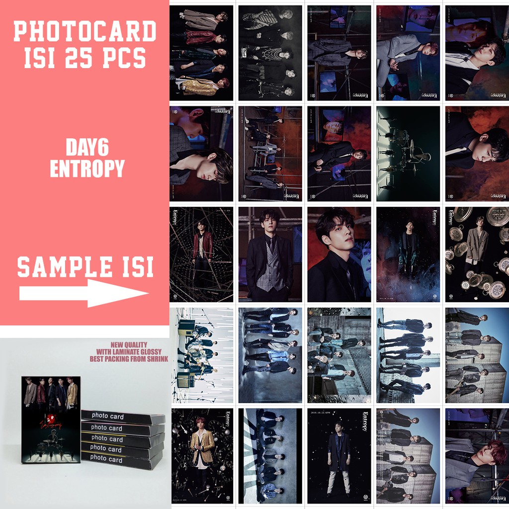 Photocard day6 1pack isi 25pcs (cod )