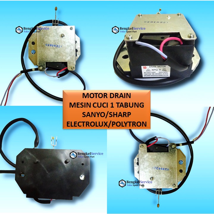 Motor Drain Motor Mesin Cuci SANYO 1 Tabung Respound Switch XPQ-6