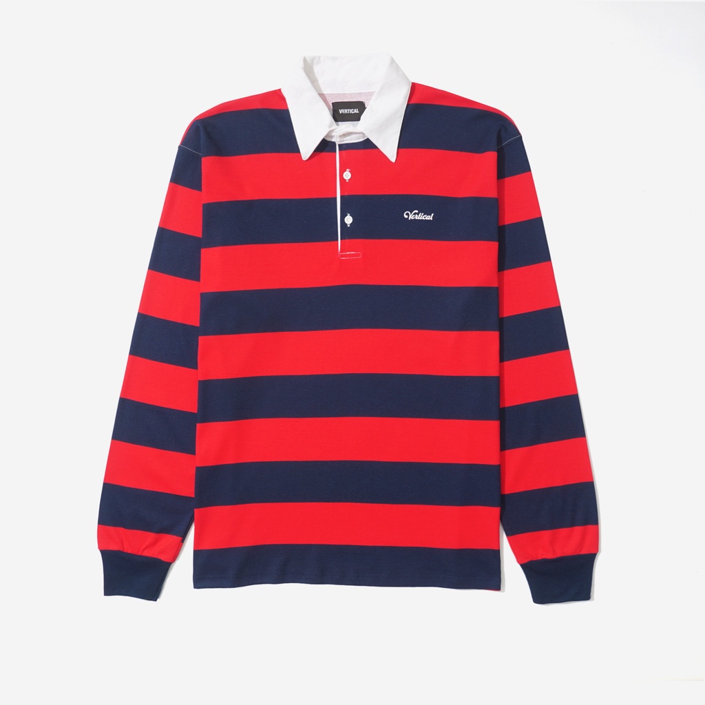 Verticalgoods - Rugby Shirt Oversize - Bowie Red Navy