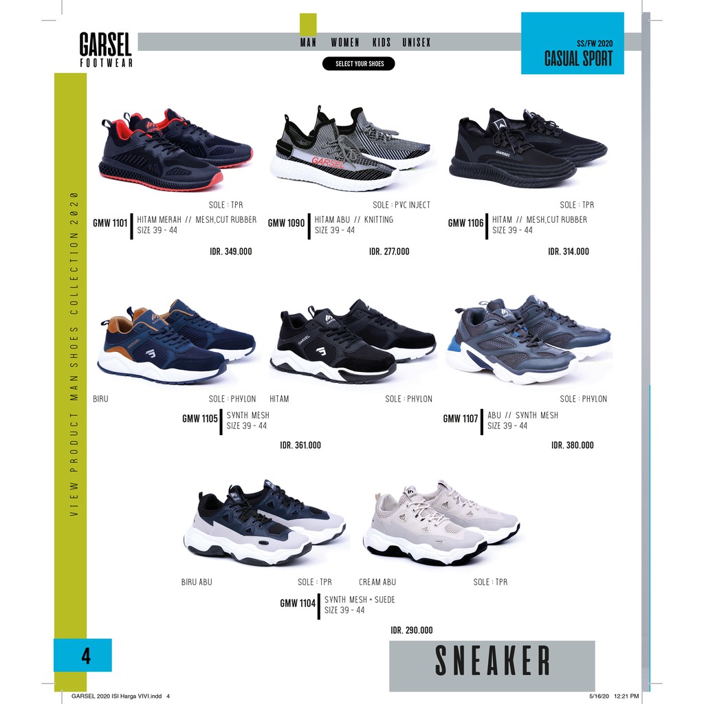 Sepatu Sneakers 1 Pria - Garsel