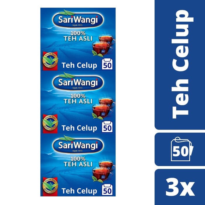 

Promo Spesial Sariwangi Teh Hitam Asli 50 Teh Celup Multi Pack Terlaris