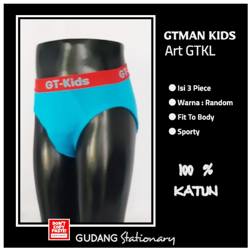 GT Man Kids Briefs Sport GTKL [ Isi 3 piece ]