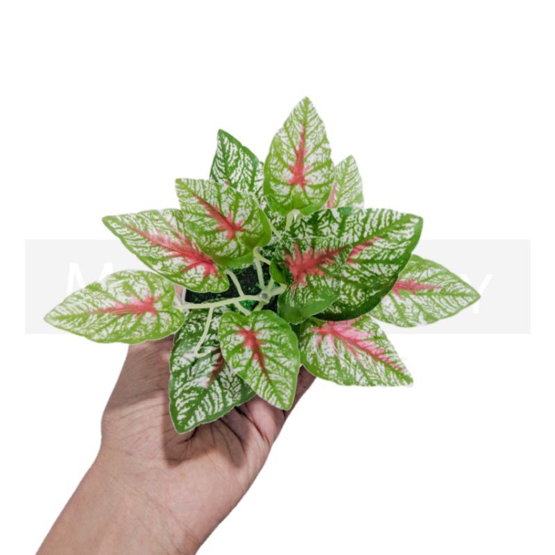 DAUN HIAS PLASTIK TANAMAN BUNGA PLASTIK BUNGA DEKORASI RUMAH TANAMAN HIAS PALSU BUNGA ARTIFICIAL-7