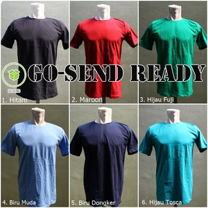 Kaos Katun Combed 20s Polos