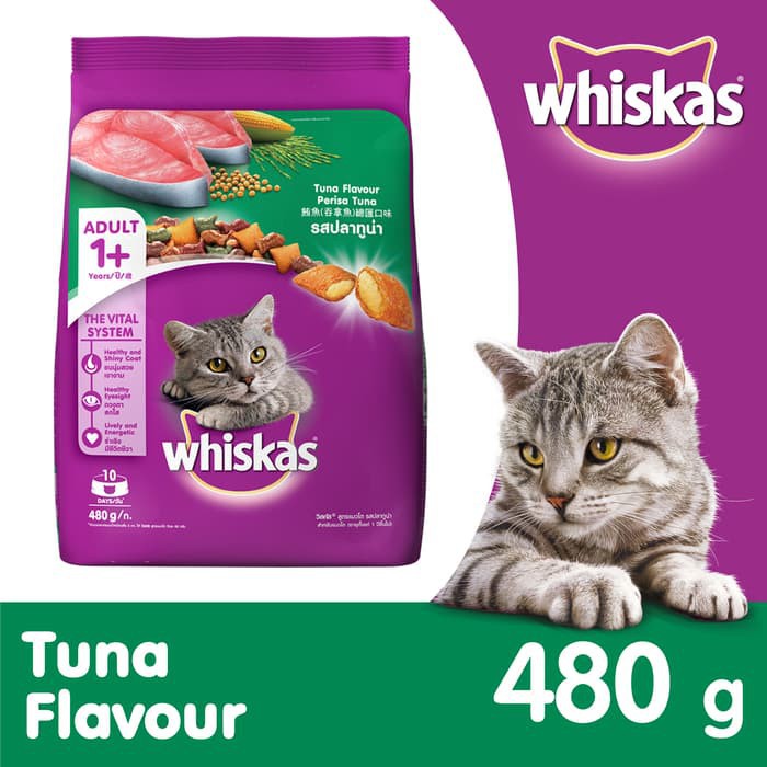 WHISKAS TUNA ADULT 480GR - WHISKAS TUNA 480GR - WHISKAS MURAH - CAT FOOD MURAH - HARGA GROSIR