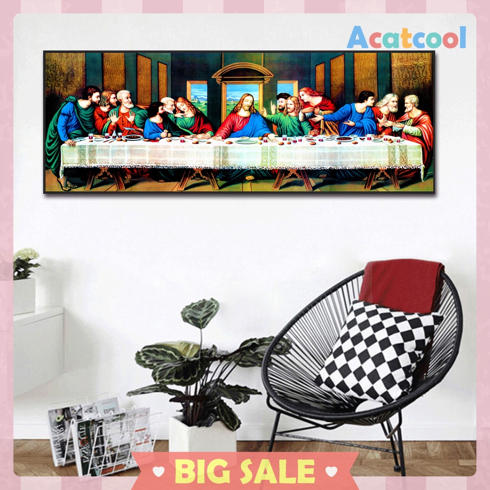 5D DIY Full Drill Diamond Painting The Last Supper Cross Stitch Embroidery