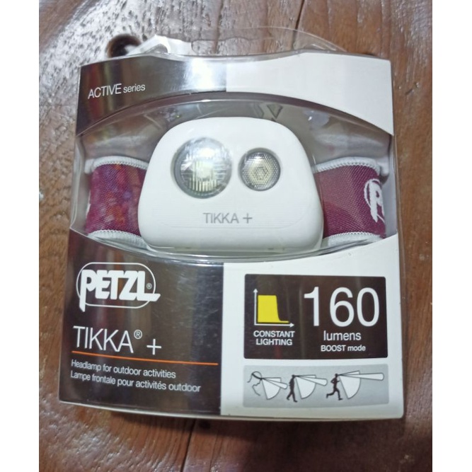 headlamp camping PETZL tikka+ 160lumens original tikkina pixa