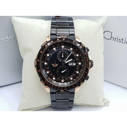 JAM TANGAN PRIA ALEXANDRE CHRISTIE AC 6476 / AC6476 ROSEGOLD BLACK ORIGINAL GARANSI 1 TAHUN