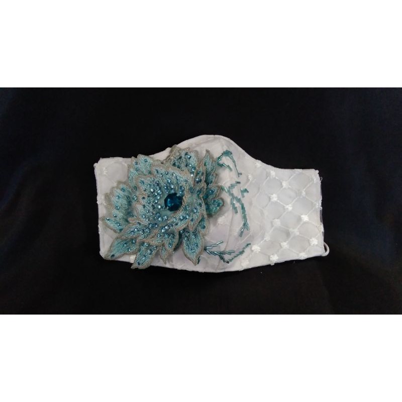 masker bordir/ masker 3D/ masker bordir3D/ masker wedding/ masker pesta