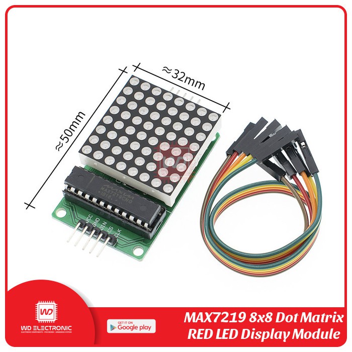 MAX7219 8x8 DOT MATRIX LED DISPLAY MODULE