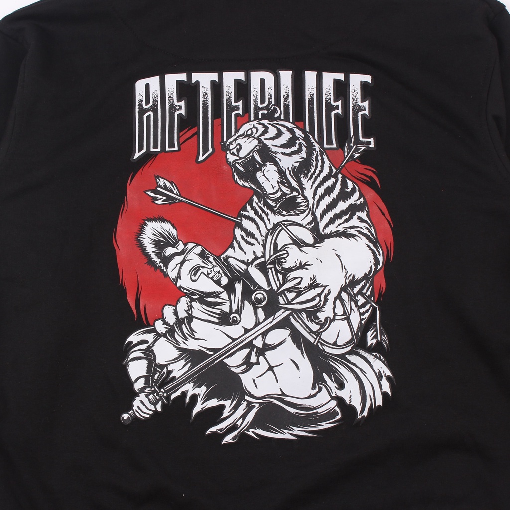 AFTERLIFE- Hoodie Tiger Attack Black | 21021