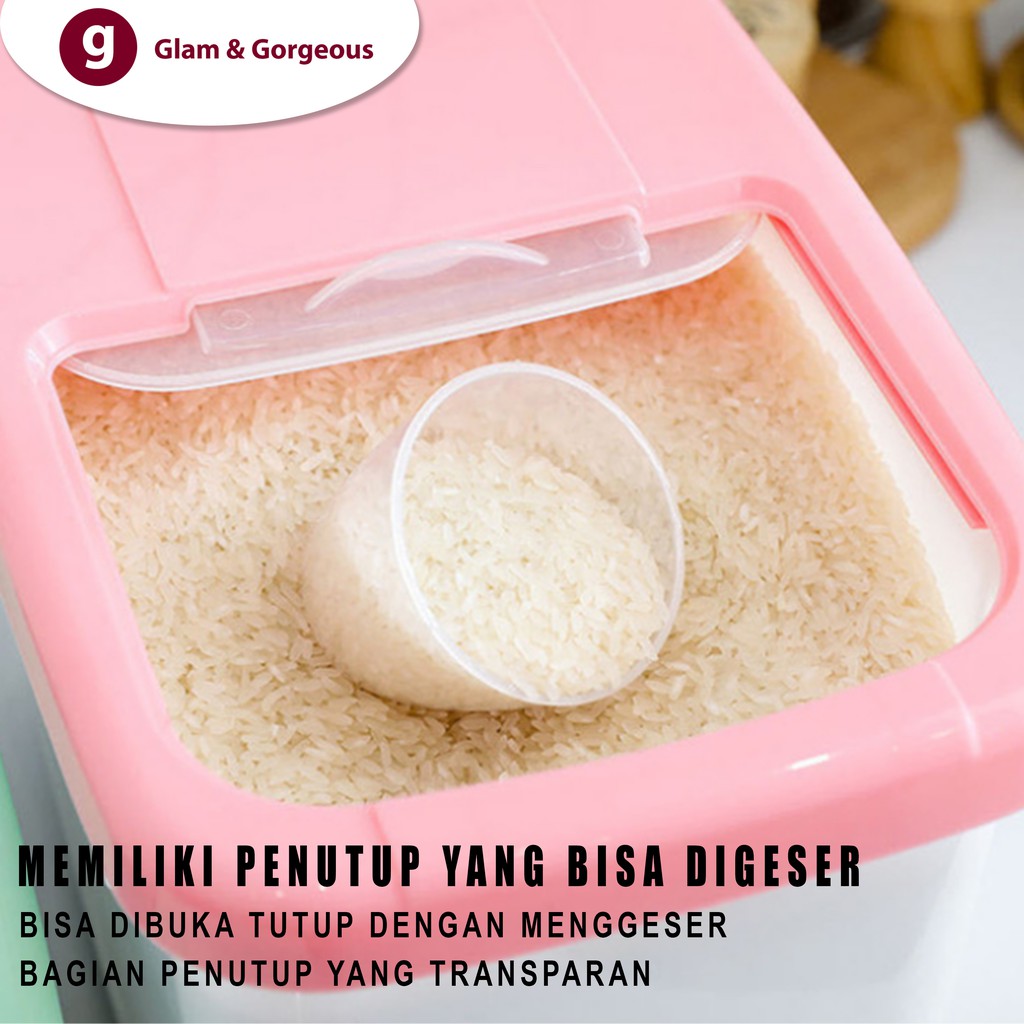 Tempat Beras Penyimpanan Makanan Rice Storage Box BB001