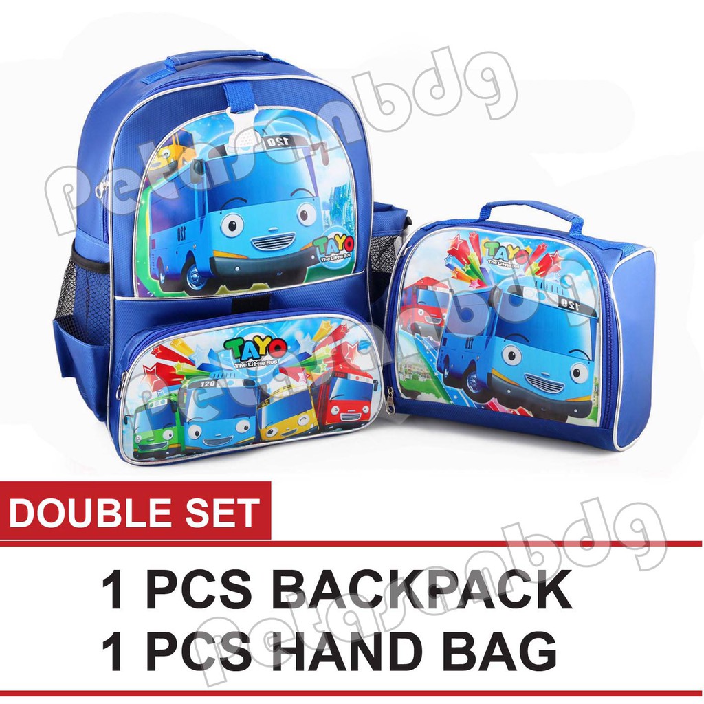 PTS -Ransel Sekolah Anak Cowo / Laki Laki Karakter - DOUBLE SET.PTS