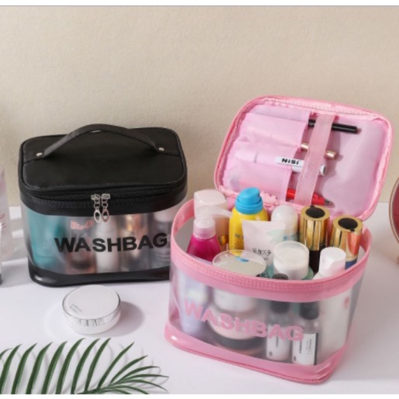 [COD] Washbag Tas Kosmetik Tas Make Up Anti Air Premium Import Pouch Make Up Anti Air Tas Sabun Peralatan Mandi Cosmetic Bag Tas Kosmetik Traveling