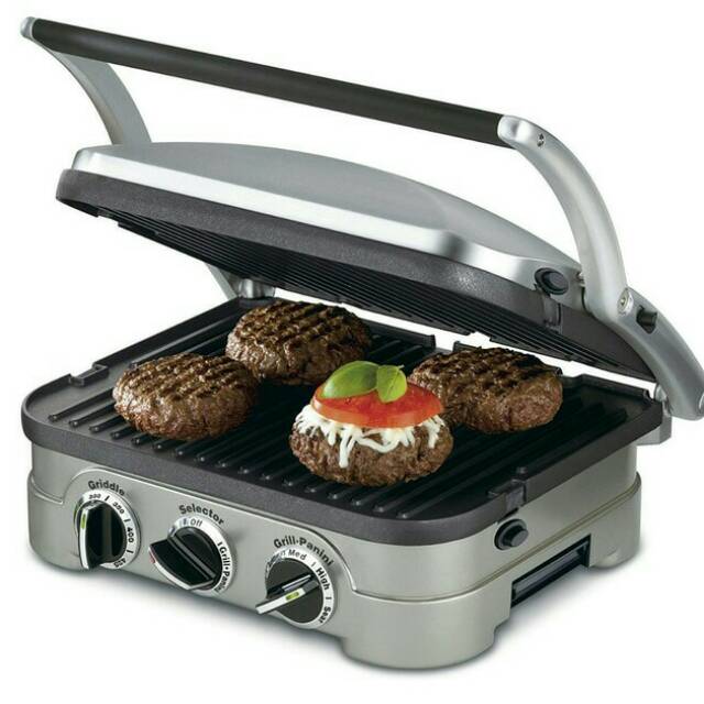 CUISINART GR 4 N 5 in 1 electric griddle contact grill panini steak