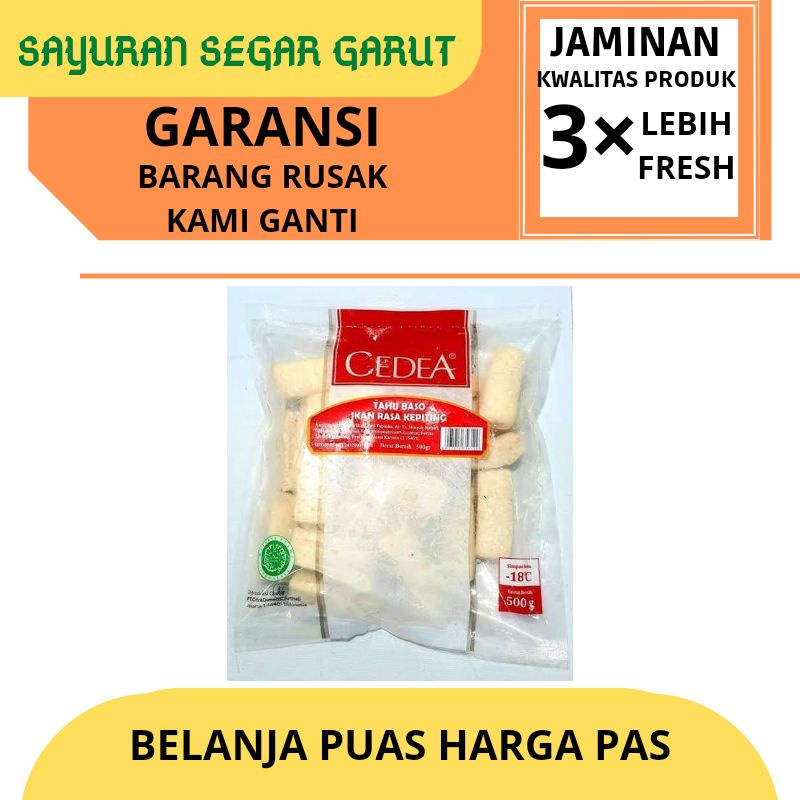 

Cedea Bakso Tahu Tofu 500gr Frozen Food Seafood by Sayuran Sagar Garut