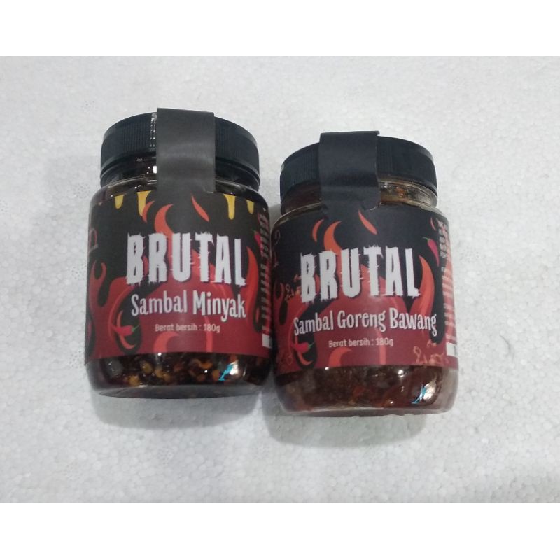 

Sambal Brutal Goreng Bawang / Sambal Minyak, Berat 180gram (Halal)